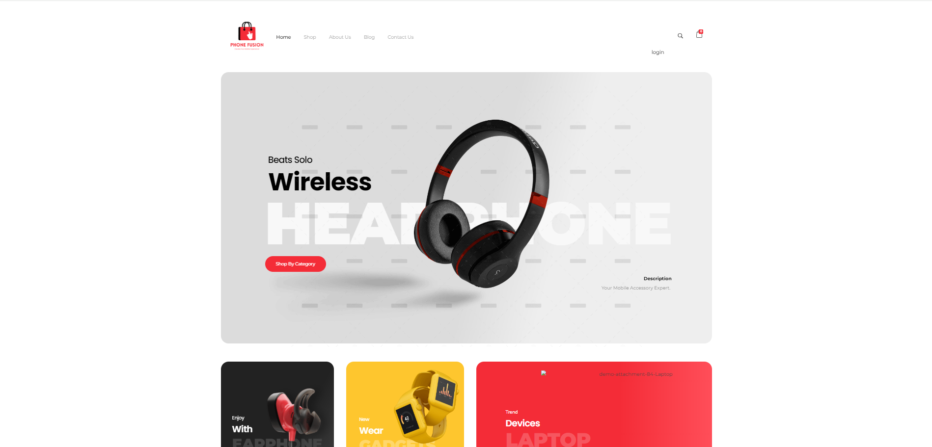 Homepage of project Phone Fusion Hub